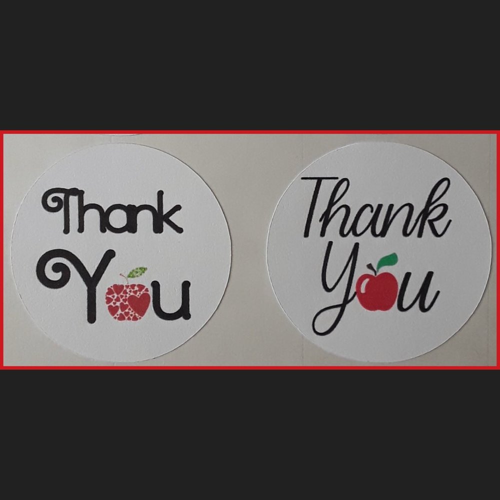 96 Premium Thank You Stickers